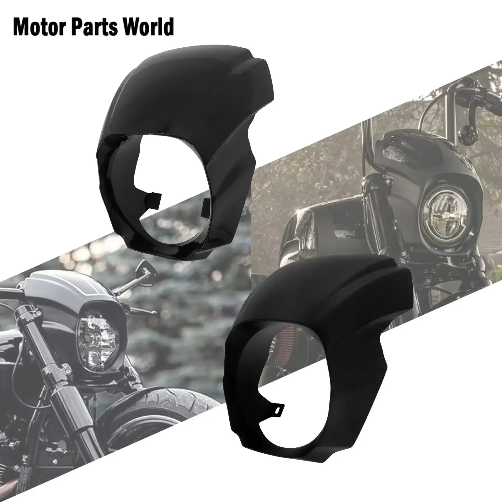 

Motorcycle Black Front Headlight Fairing Cover Windshield Mask For Harley Softail Breakout FXBRS FXBR 2018 - 2020 2021 2022 2023