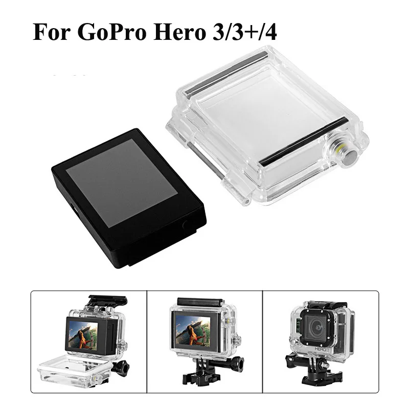 Suptig Lcd Screen For Gopro hero 3 3+ 4 Camera LCD Bacpac Display Viewer for GoPro Hero3 3+ 4 Camera Accessories