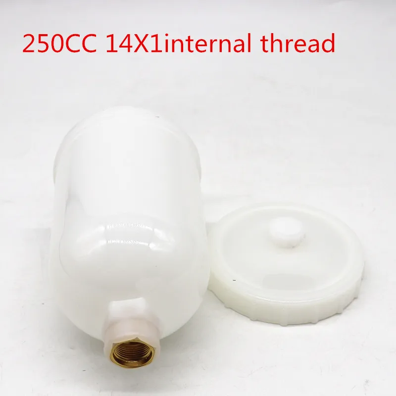 1pcs 250ml and 600ml Plastic Spray Paint Cup Sprayer Cup Air Gravity Feed Paint Spray Pot Thread Connector for Spray Gun Parts