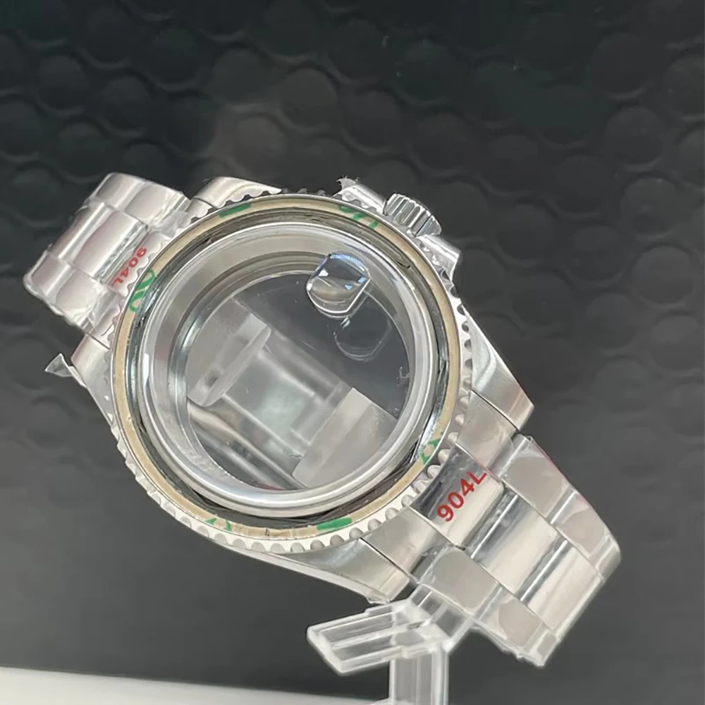 

41mm Watch Case for NH35A NH36 Movement 316L Steel SUB fit Slope Bezel Diving Assemble Watch Parts Glass Back Watch Set Repair