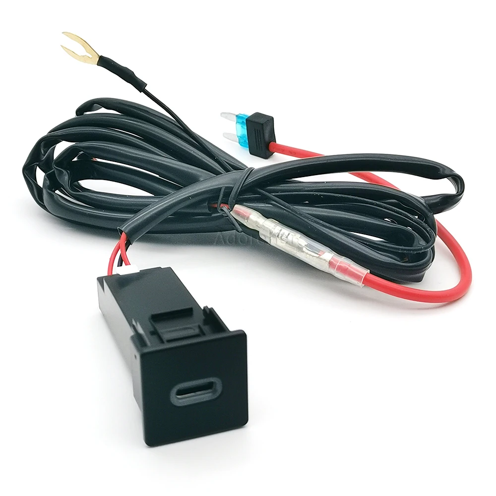 Compatible For ISUZU D-MAX 2021 2022 2023 Accessories Car White LED Light Type-C PD Interface Socket Car Charger Adapter view 5