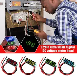 0 28 Inch Digital Mini Digital Voltmeter Two-wire DC Voltmeter Tester Automotive 2.5-40V Voltage Display Mobile LED Supply D4R4