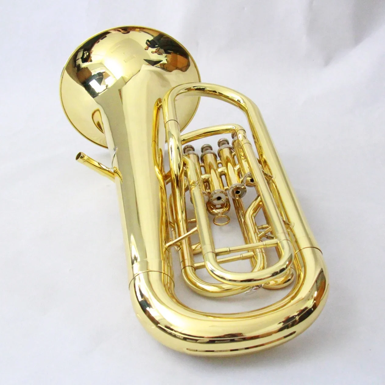 Factory price euphonium horn High end euphonium instrument gold lacquered Wholesale brass instruments 4valves euphonium