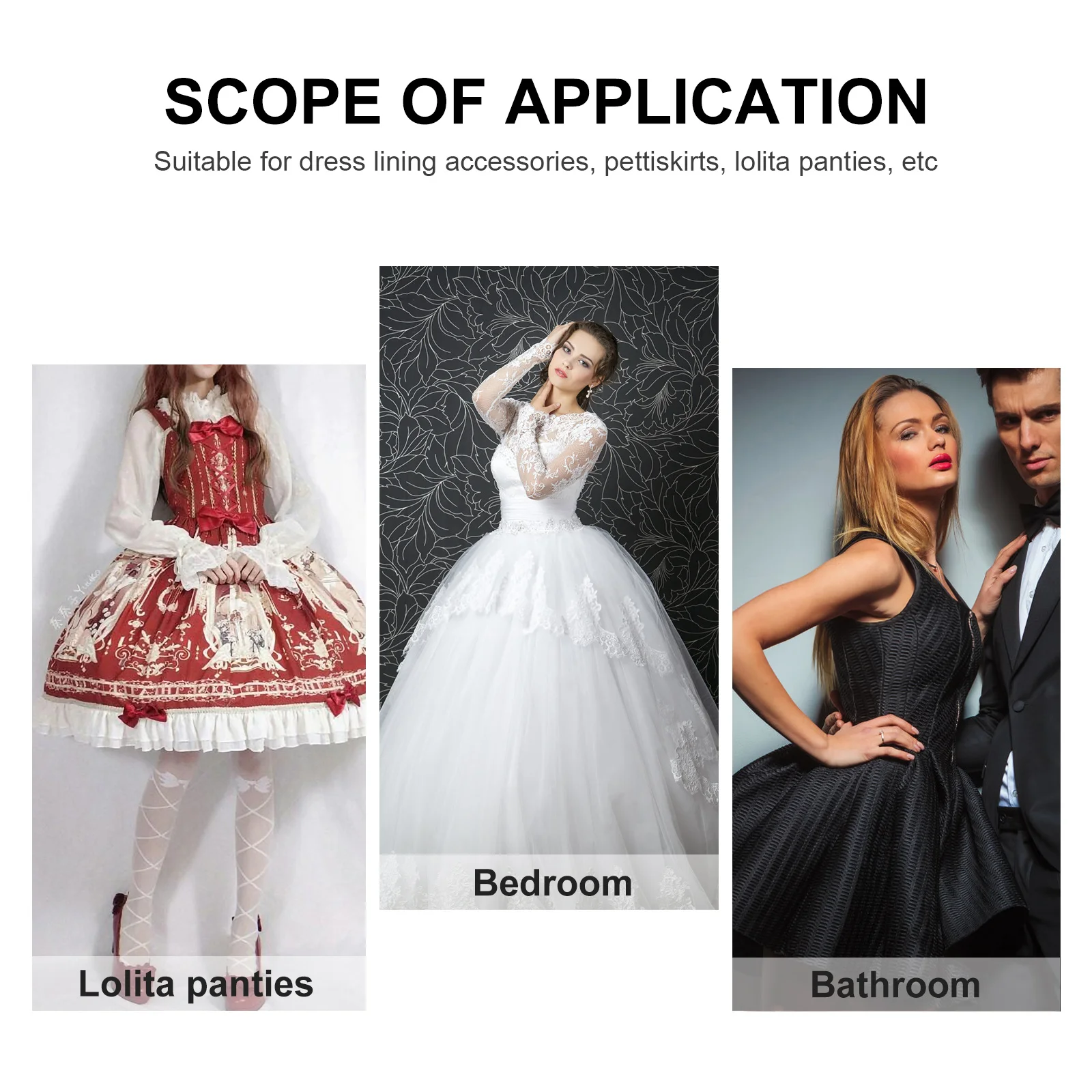 Lolita petticoat vestido ajustável underskirt estrela borla fluff up saia deslumbrante multidão elogio perfeito cosplay noiva vestido de baile