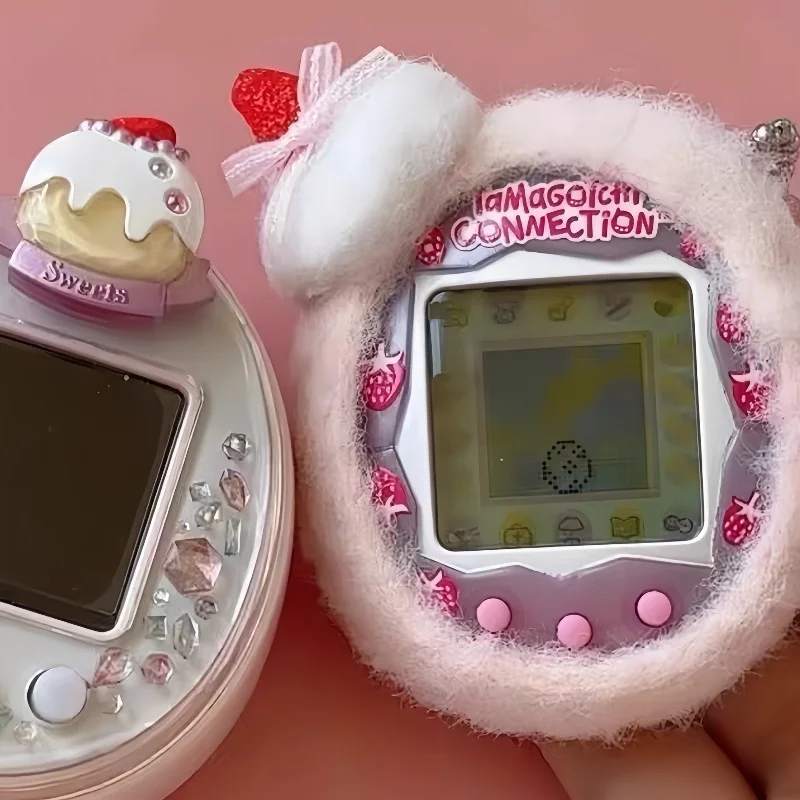 حافظة واقية من Tamagotchi مصنوعة يدويًا بخيط قطني لطيف تنطبق على Uni Smart 4u Ps Meets Mix Id Idl Pix Plus Color Paradise