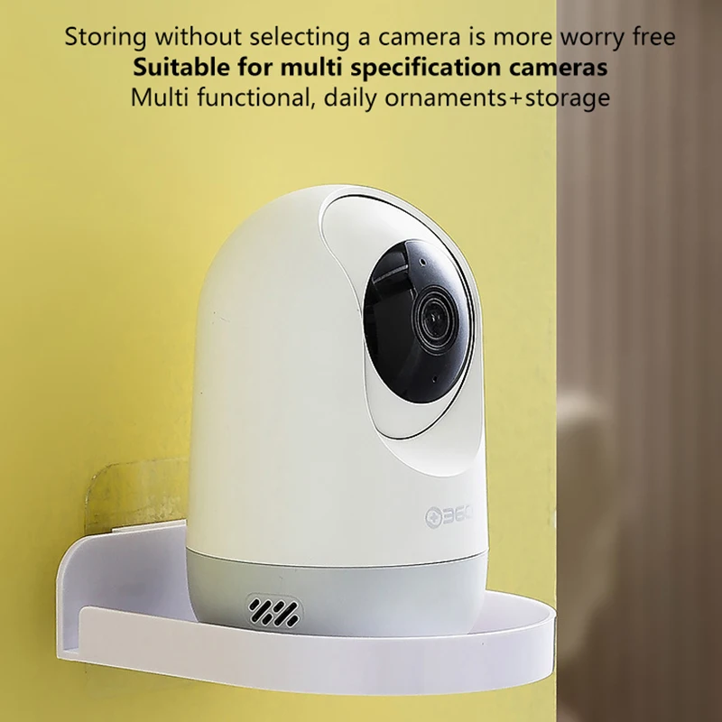 

1 Pc Mini Punch-Free Security Surveillance Camera Stand Home Self-Adhesive Drill-free Fixer Traceless Wall-Mounted Bracket