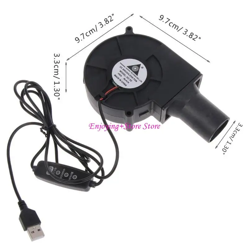 G6DA BBQ Fan Starter Electric Plower Starter للتخييم Cooking 3600R Air Blower DC5V