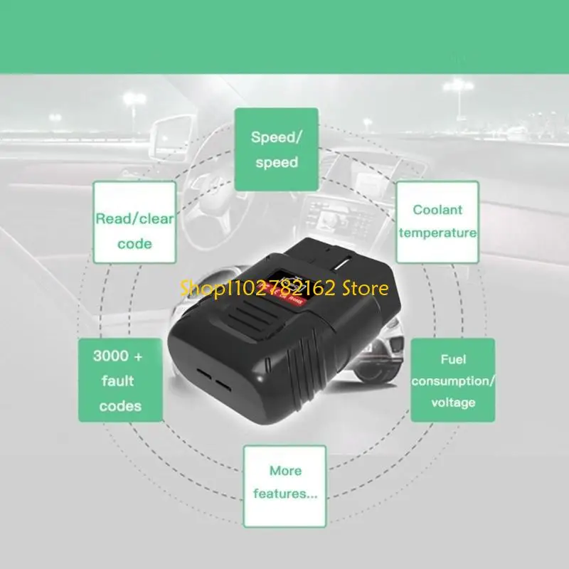 

547B OBD2 Scanner Engine Light Check Fault Detection Car Diagnostic Tool Code Reader