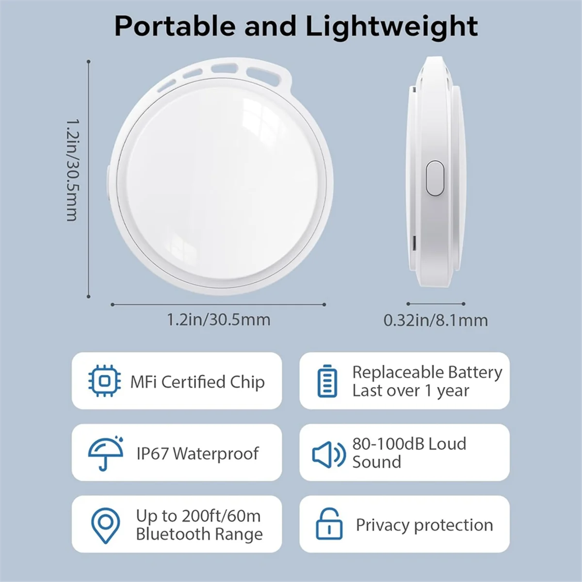 A44T2 Pack تعقب العلامات الذكية لـ AirTag Find My for Pet Wallet Backpack حقيبة حقائب الكلاب والقطط الأمتعة