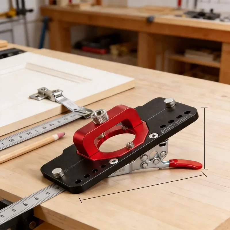35mm Hinge Jig Woodworking Cabinet Door Cross Hinge Positioning Tool Wardrobe Hole Punching Auxiliary Device Accurate
