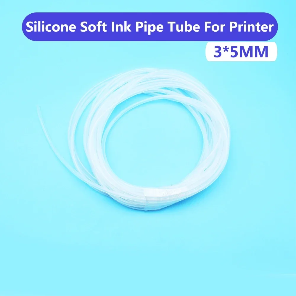 Silicone Ink Tube Hose Soft Pipe For Inkjet Printer Film Printing Modification Tubing Single Row Line 5*3MM DTF Silicon Pipe