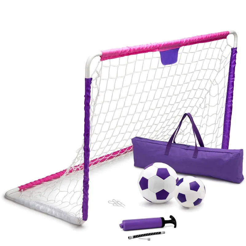Children's sports football door grid foldable, portable indoor outdoor football frame sports DIY toy