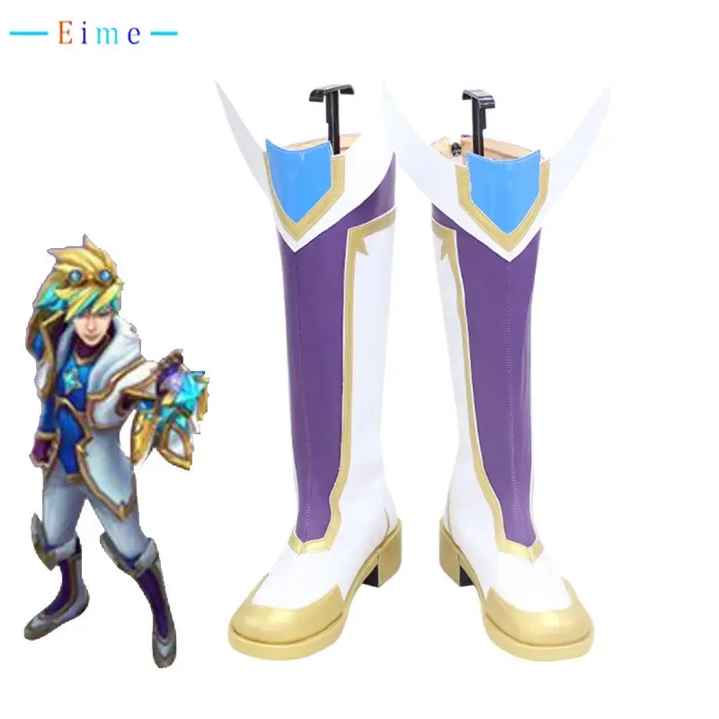 

Game LOL Star Guardian Ezreal Cosplay Shoes PU Leather Shoes Halloween Carnival Boots Cosplay Props Custom Made