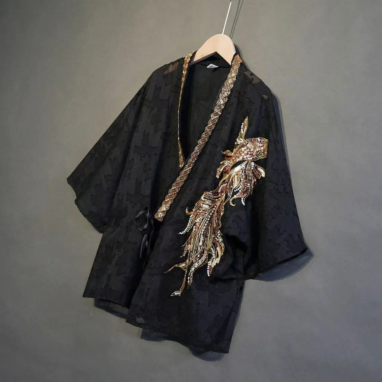 

New Chinese Style Sequin Tops Women's Upgraded Hanfu Inspired Clothing Vintage Loose Fit Jacket Female Outfits