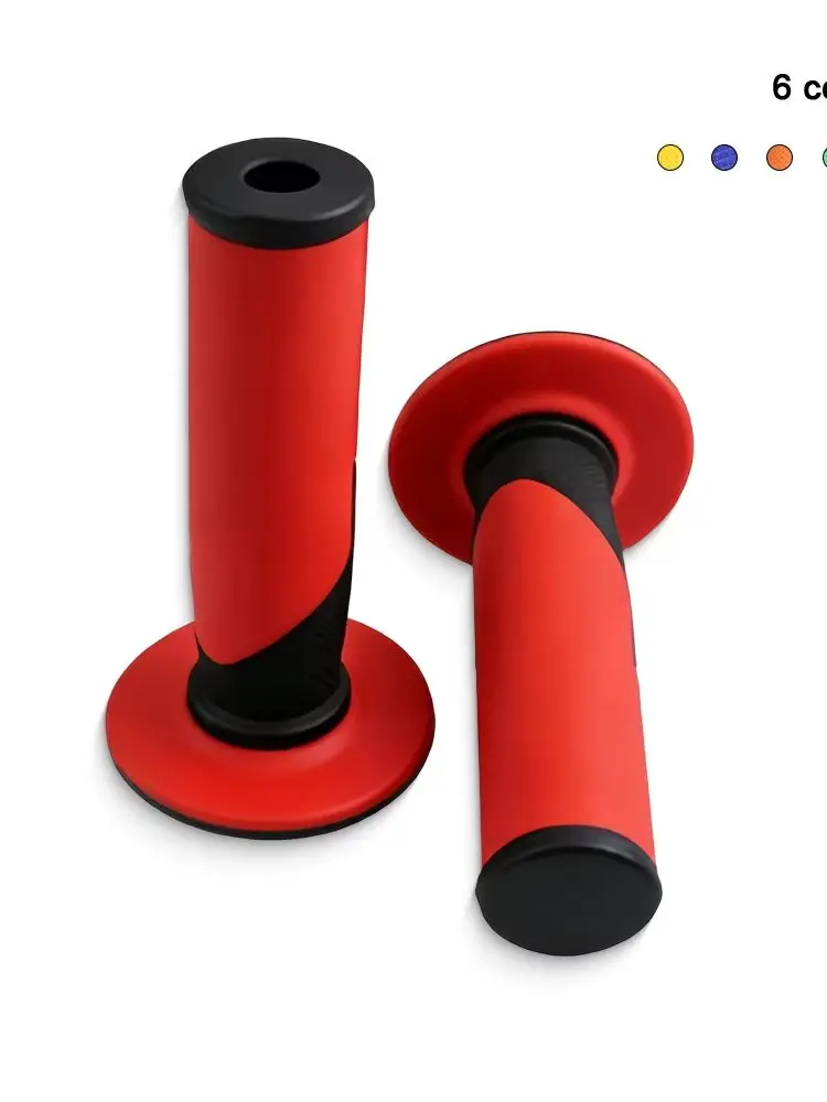 AliExpress NONE Universal  Motorcycle Grips Handle Bar 7/8 "22 24mm For KTM YAMAHA Bike Motocross Motorbike Rubber GEL Domino Grip 6 Colors