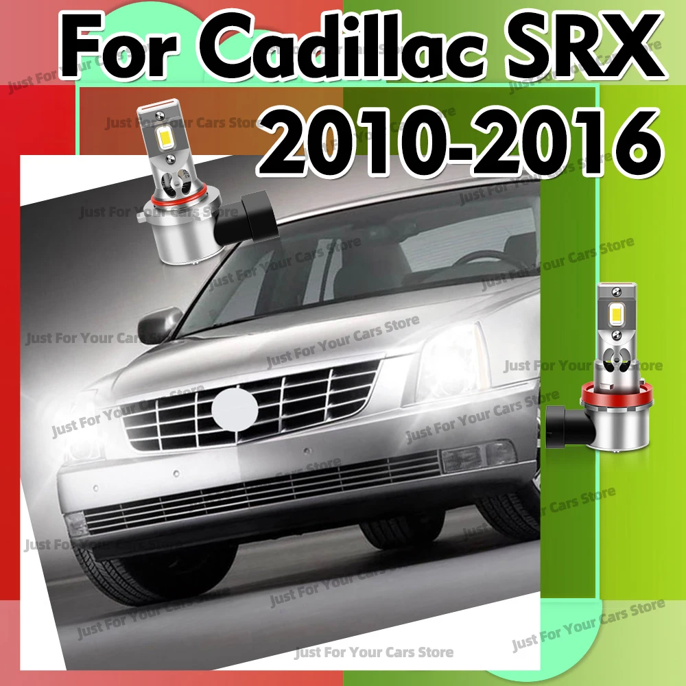 2/4Pcs Car LED Headlight Bulbs 30000LM High Low Beam 6000K Wireless Lamp 12V For Cadillac SRX 2010 2011 2012 2013 2014 2015 2016