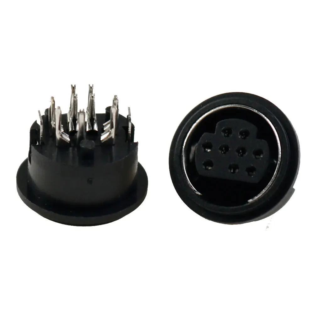 YUXI 1 stücke 4Pin 6Pin 8Pin 9Pin Din Buchse Stecker Jack Terminal PCB Chassis PC Computer Stecker