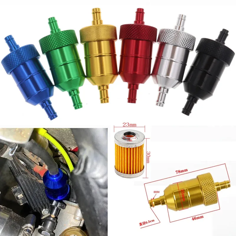 Universal CNC Motorcycle Oil Filter ENDURO MX ADV Pit Bikes ATVs Quad Bikes Washable High Flow Filter 50CC-1090CC Accessories