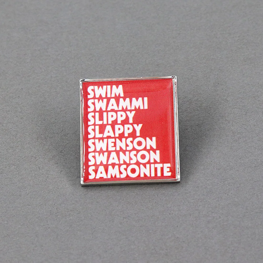 Insignia de Samsonite de Dumber y Dumber, broche de película de Humor de los 90, Pin de frase divertido