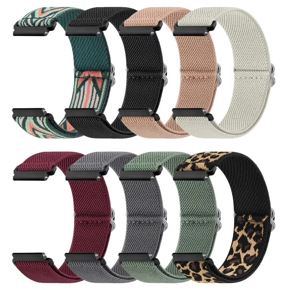 Elastic Nylon Band For Samsung Galaxy Watch 7 6 4 5 40mm 44mm/5 Pro/4 6 Classic 42mm 46mm 47mm/Active 2/Watch 3 41mm Strap