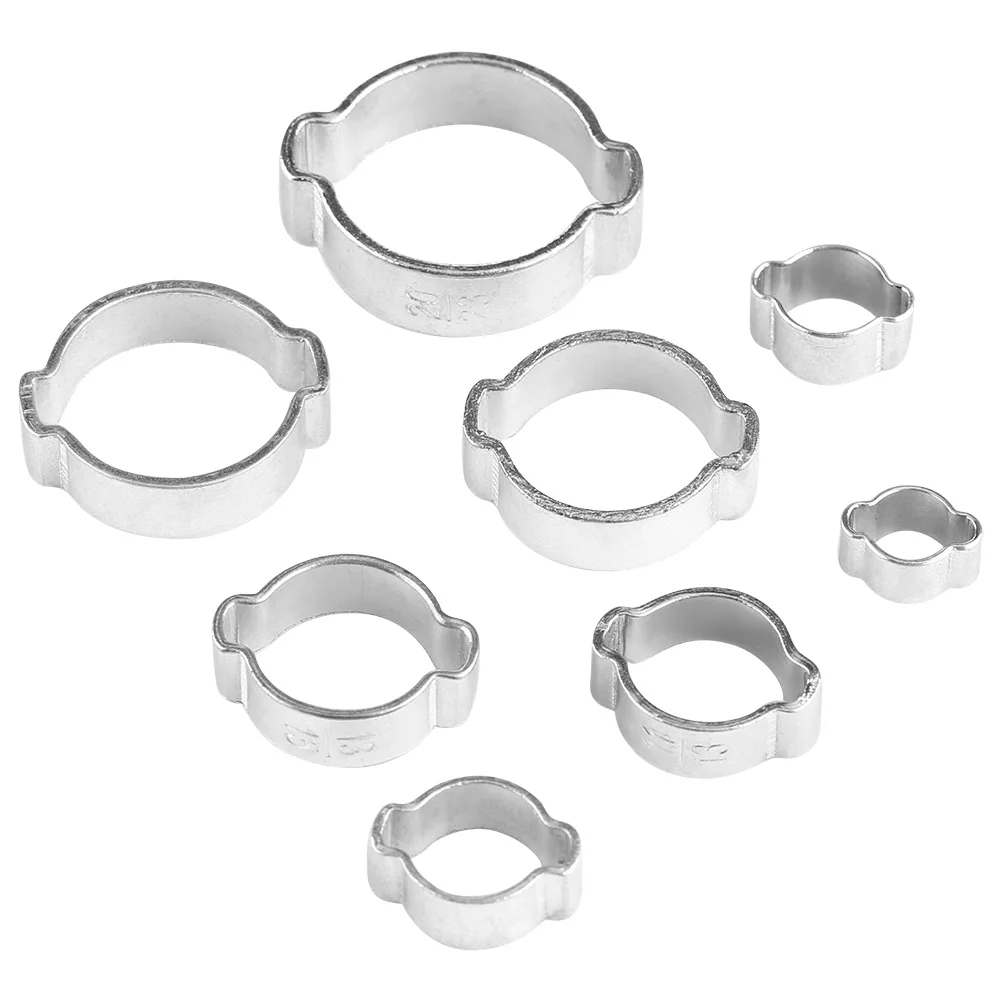 

Zinc Plated Iron Galvanized Two Ear Hose Clamp 5‑23mm for Fule Petrol Pipe Tube Hose Clamp Hose Clip Pipe Clip Tube Clip