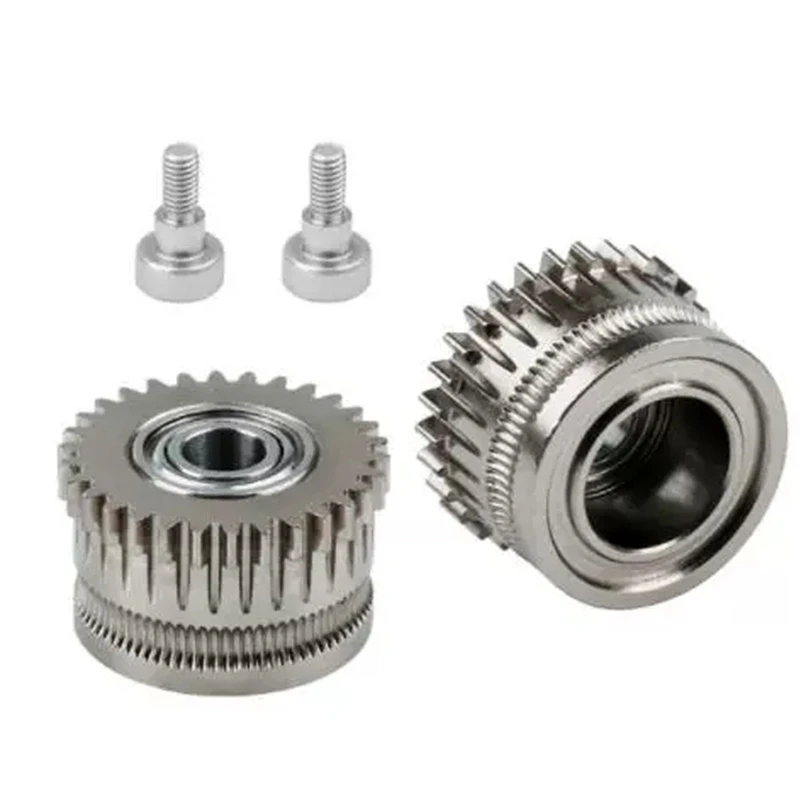 Dual Gear Filament Drive Gear For K1/K1C/Ender3 V3 Extruder Gear Upgrade Gear