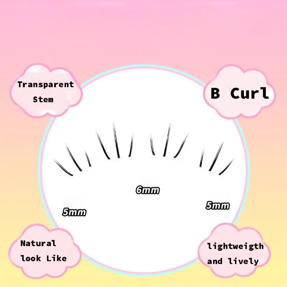 Korean Lower Eyelashes 3D Mink Simulation Fake Lashes Natural Eyelash Extension Cat Claws False Eyelashes Women Girls