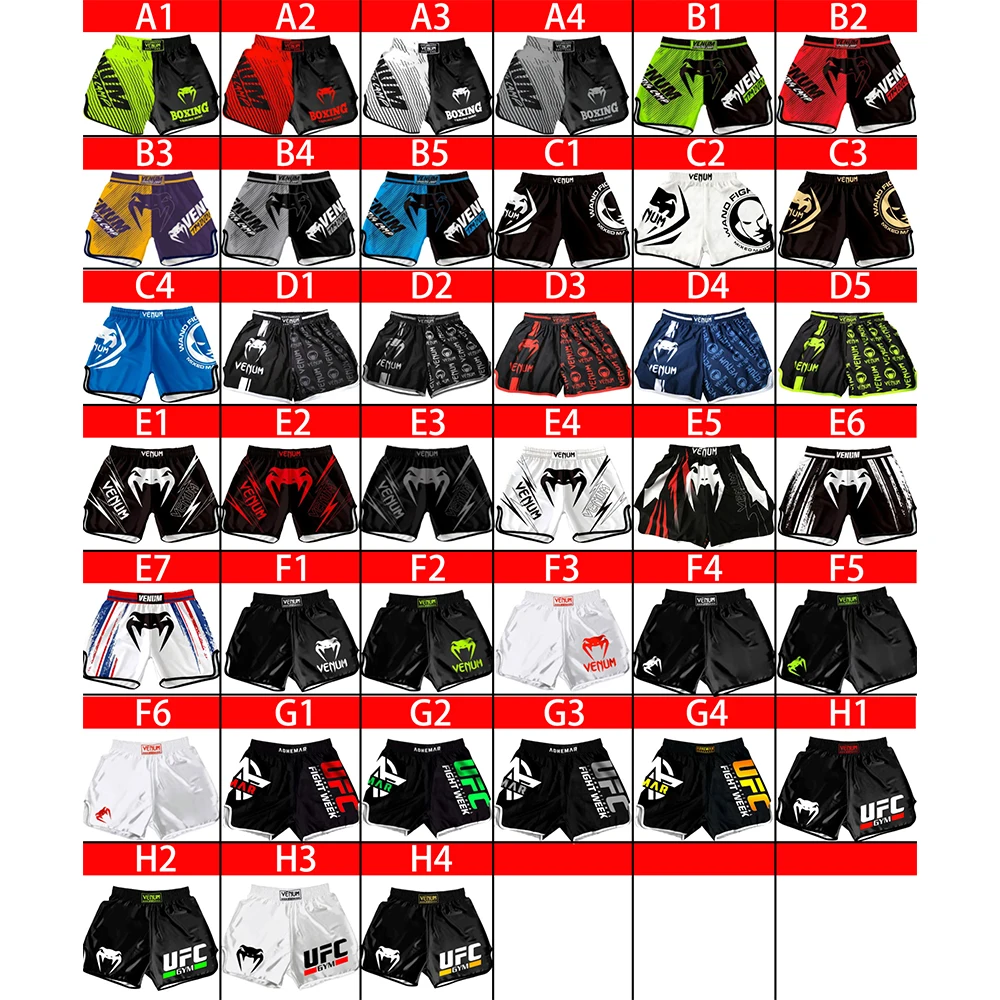 Рисунок 2 - Мужские боксерские боевые шорты MMA