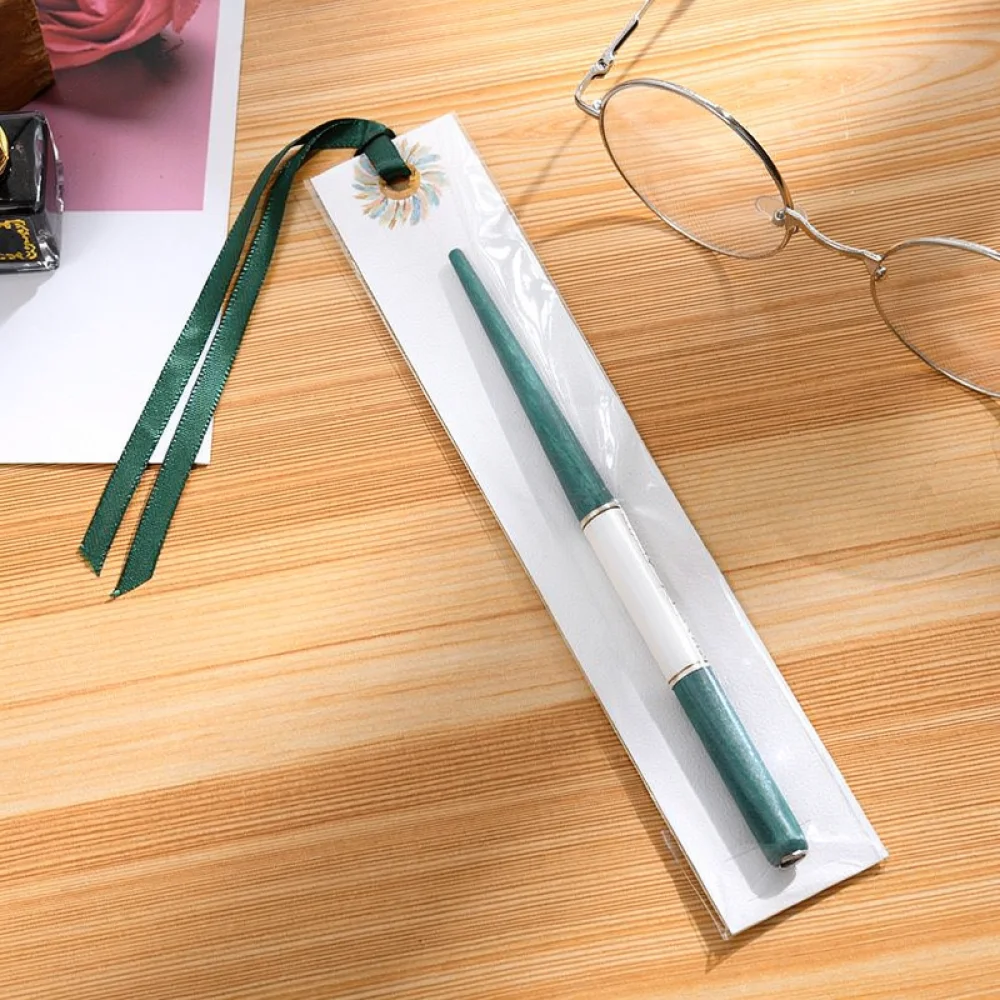 Solid Wood Calligraphy Dip Pen Handle Writing Tool For Student Beginner Practice Sketching Manga Comic Drawing Art