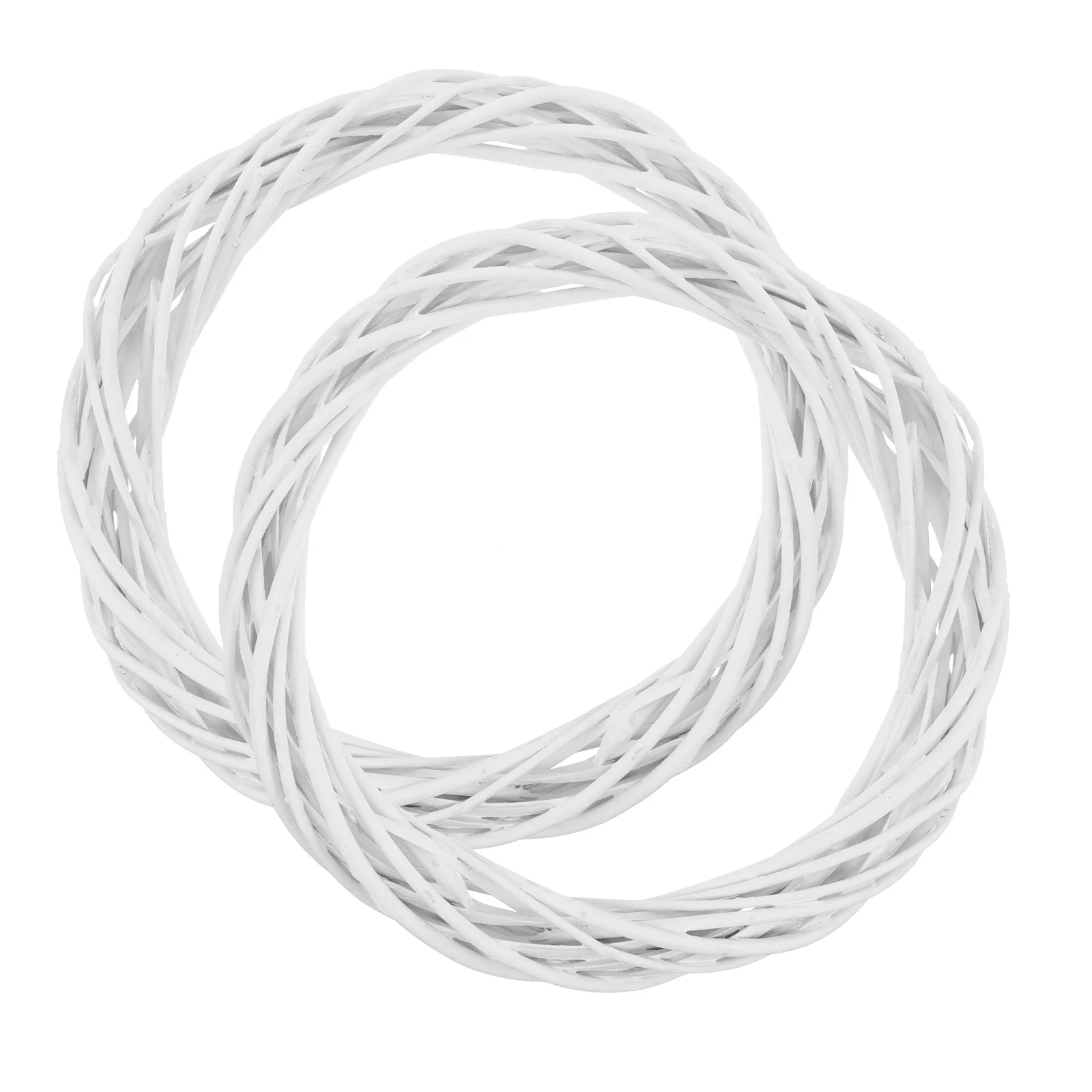 

2pcs 11.6" Round Hanging Vine Wreath Unfinished Natural Wooden Base For Diy Crafts Wedding Holiday Decor Wreaths Wall Door