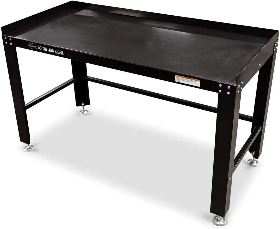 Heavy Duty Steel Construction Shop Fully Adjustable Work Bench Holds Up to 1600 Lbs Powder Coated Finish