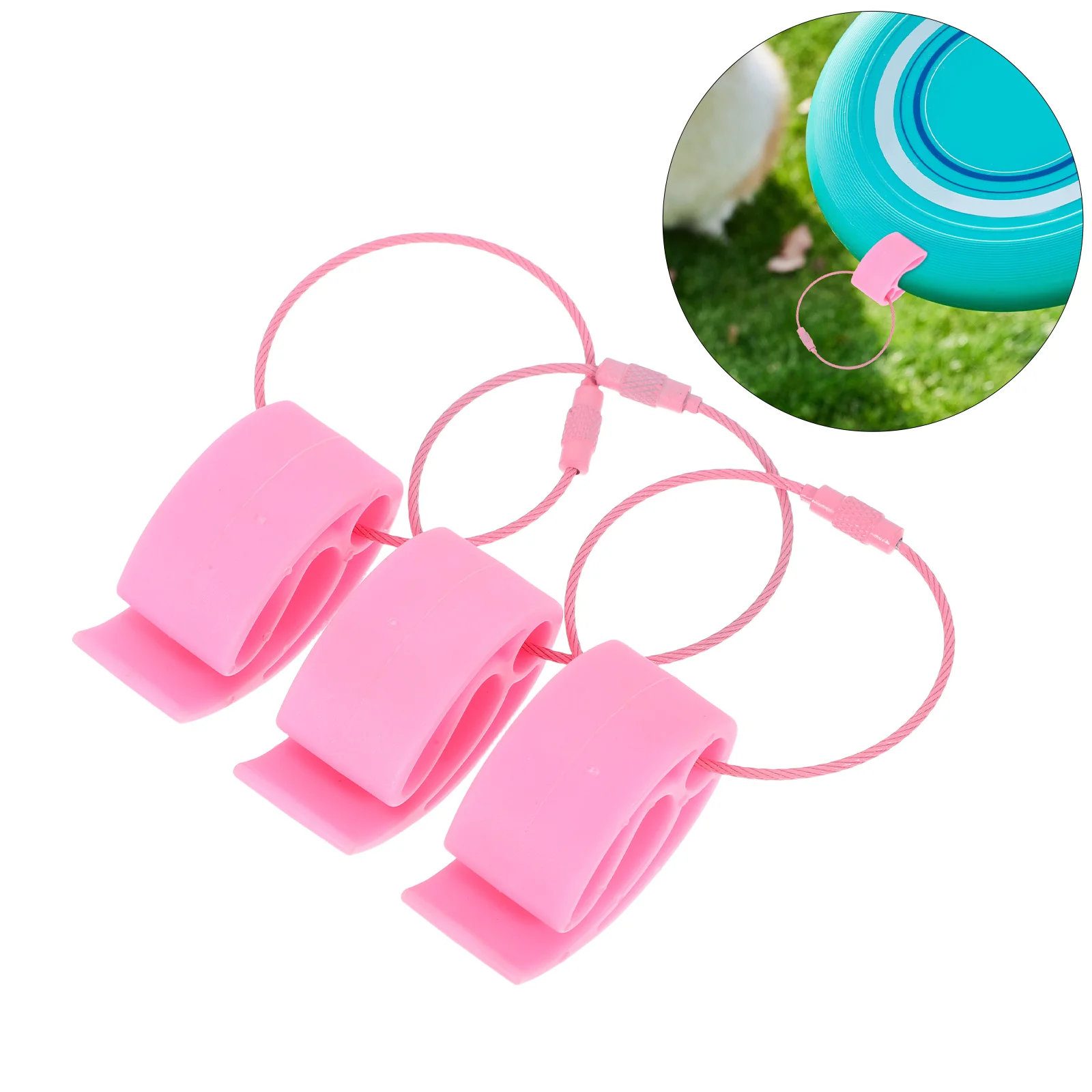 

3pcs Limit Flying Disc With Portable Clamp Holder Sport Disk Hanger Hook Buckle For Outdoor Team Competition Family Gathering