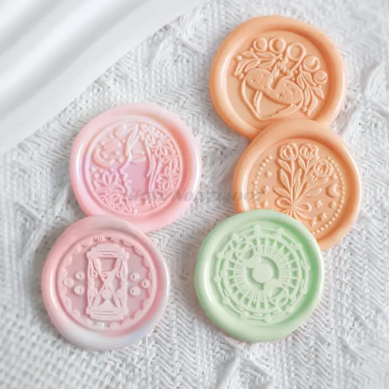 Retro Flower Beetle Sea Beauty Wax Seal Stamp HEAD Birthday Vintage Wooden Sealing Scrapbooking Craft Wedding Decoration