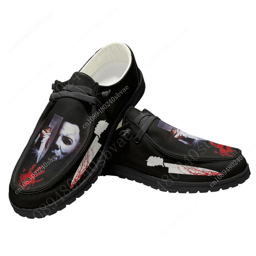 Horror Halloween Men Woman Michael Myers Breathable Casual Flat Shoes Outdoor Sneakers Spring Summer Autumn Winter Custom Shoe