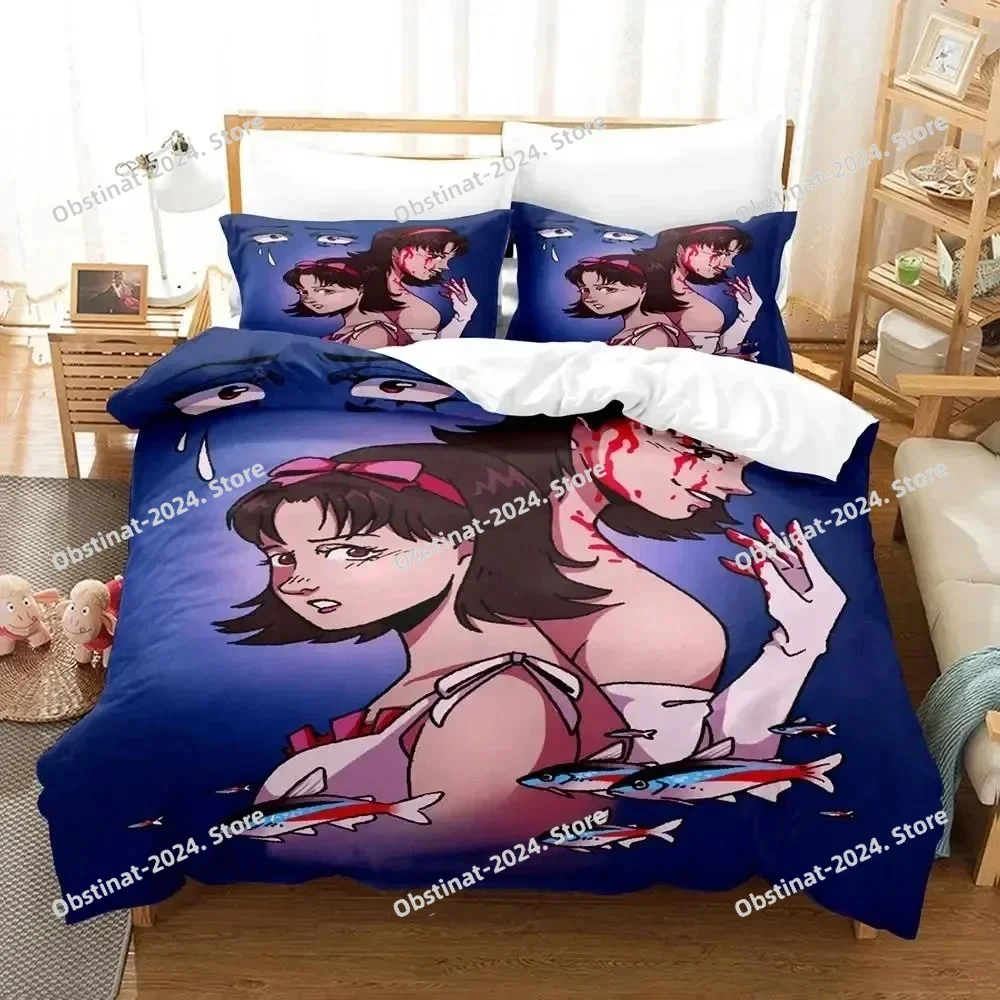 

Anime Art of Satoshi Kon Bedding Set Duvet Cover Bed Set Quilt Cover Pillowcase Comforter king Queen Size Boys Adult