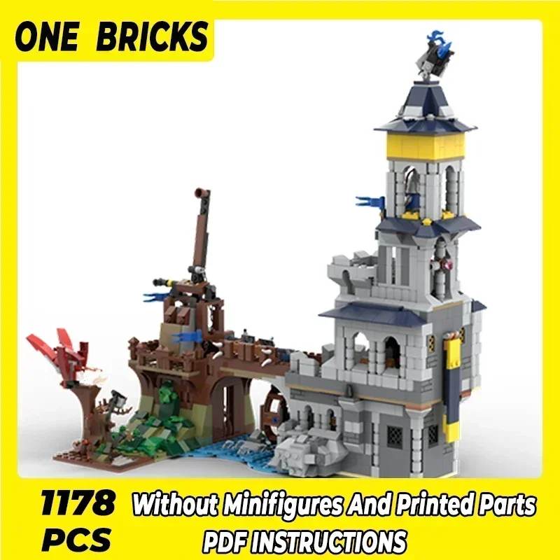 

Moc Building Bricks Military Castle Model Black Falcon Trebuchet Technology Modular Blocks Gift Christmas Toys DIY Sets Assembly