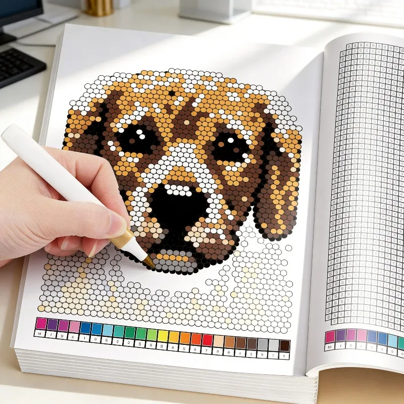 Adult Digital Coloring Book Featuring 32 Patterns Allowing Users To Color in According To The Corresponding Numbers Good Present