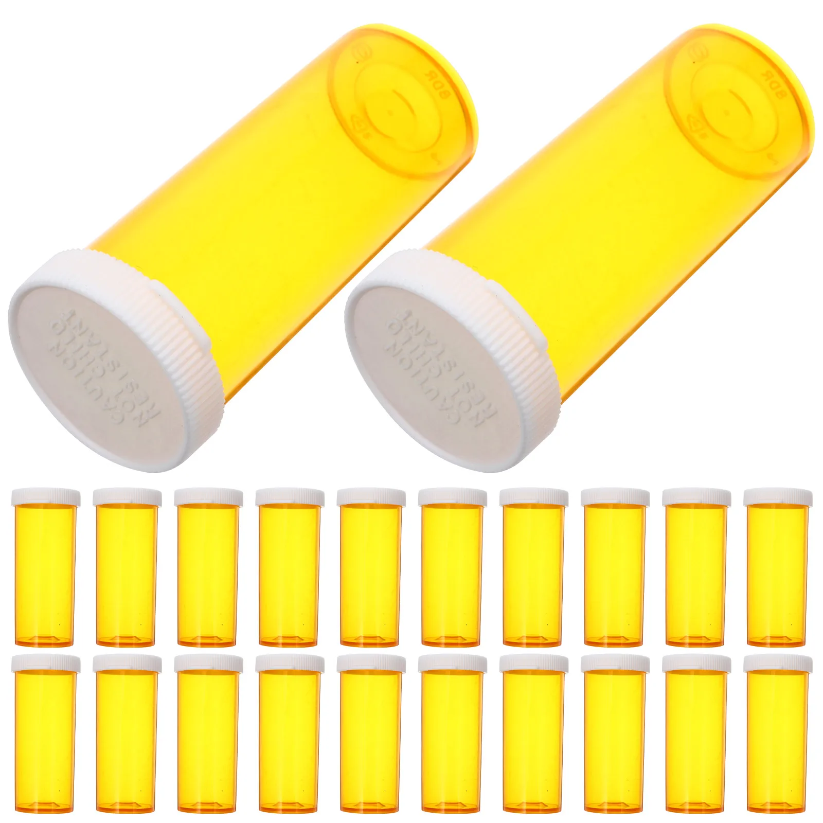 

12 Pcs Multifunctional Pill Containers Empty Plastic Medicine Pill Bottle Organizer For Travel And Outdoor Activities Orange