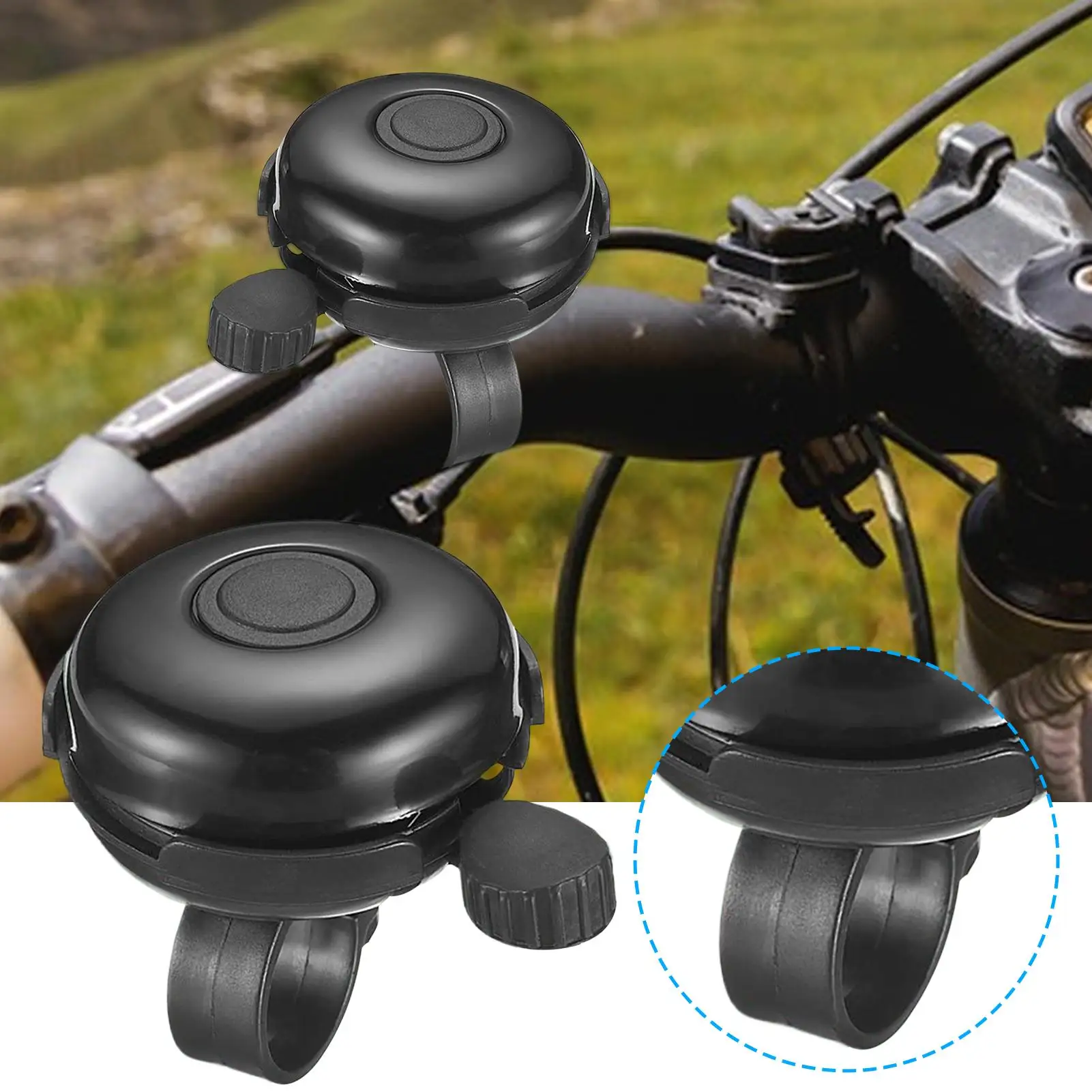 100 dB laute, klare, klare Fahrradklingel, Aluminium-Fahrradringhorn für Kinder, Männer, Frauen, Familienfahrrad, Lenker, Outdoor-Reitsicherheit