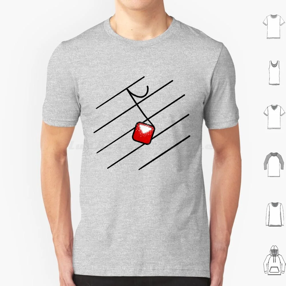 Beat Saber Red Music Note T Shirt 6xl Cotton Cool Tee Beat Saber Vr Virtual Reality Games Game Rhythm Song Music Beatmap