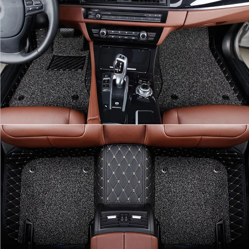 Car Floor Mats For Mercedes Benz Viano A B C E G S R V W205  W211 W212 W213 S class EQS CLA GLC ML GLA GLE GL GLK Auto- carpet