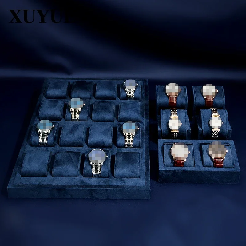 

Watch display props blue display watch tray counter watch display props