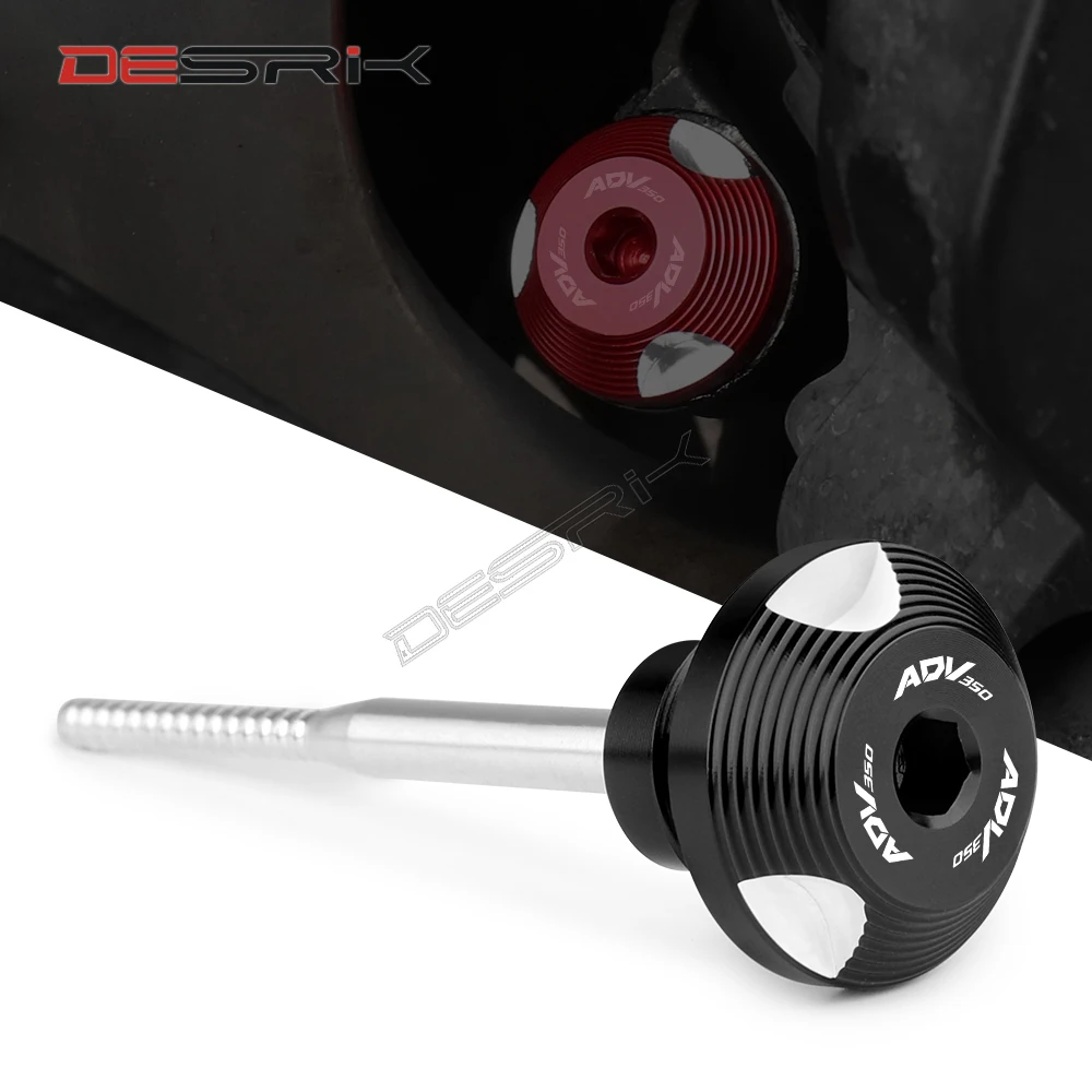 For HONDA ADV 350 ADV350 Motorcycle CNC Engine Oil Tank Dipstick probe Level Gauge Meter Oil Cap