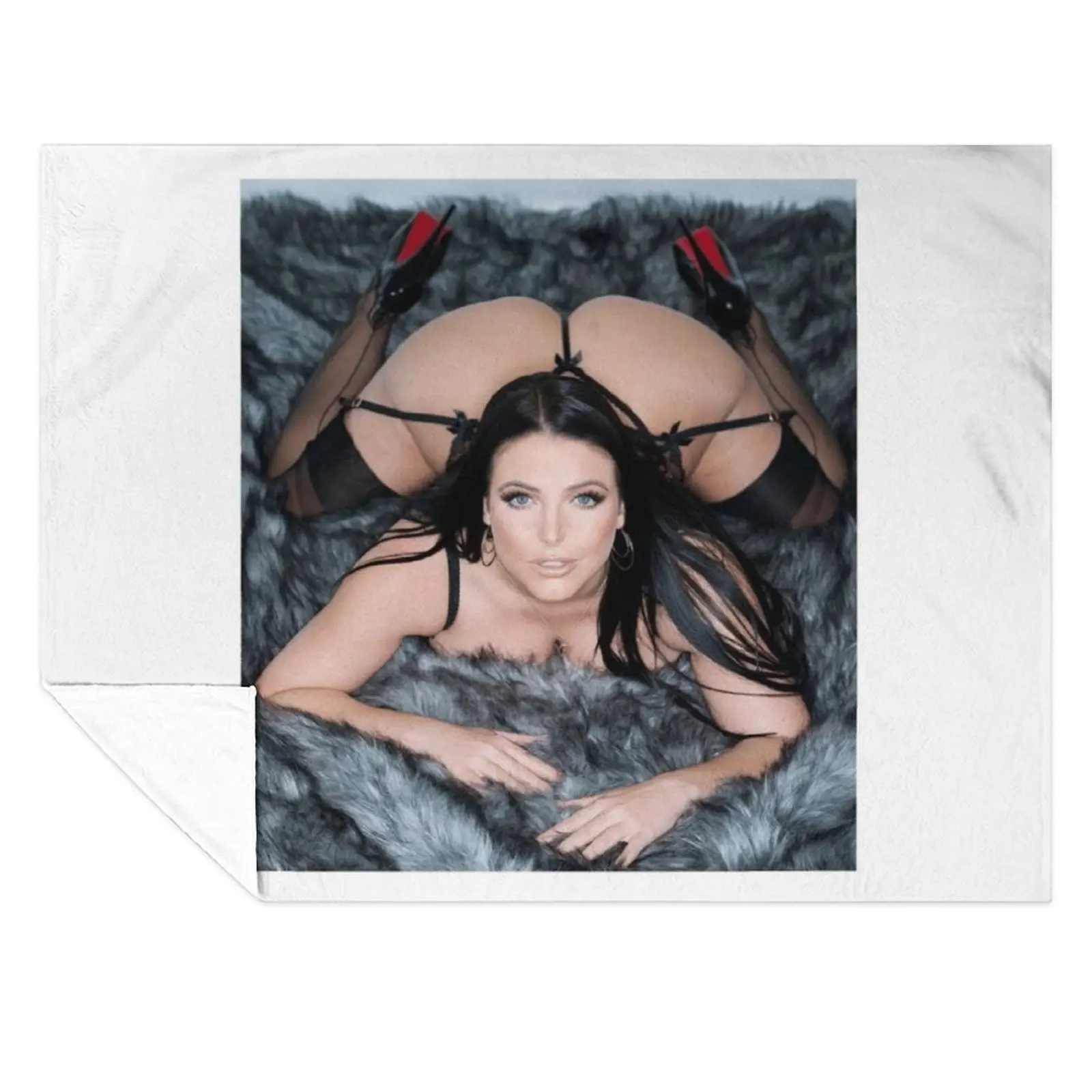 

Angela White Throw Blanket Flannels Plush Heavy Giant Sofa Blankets