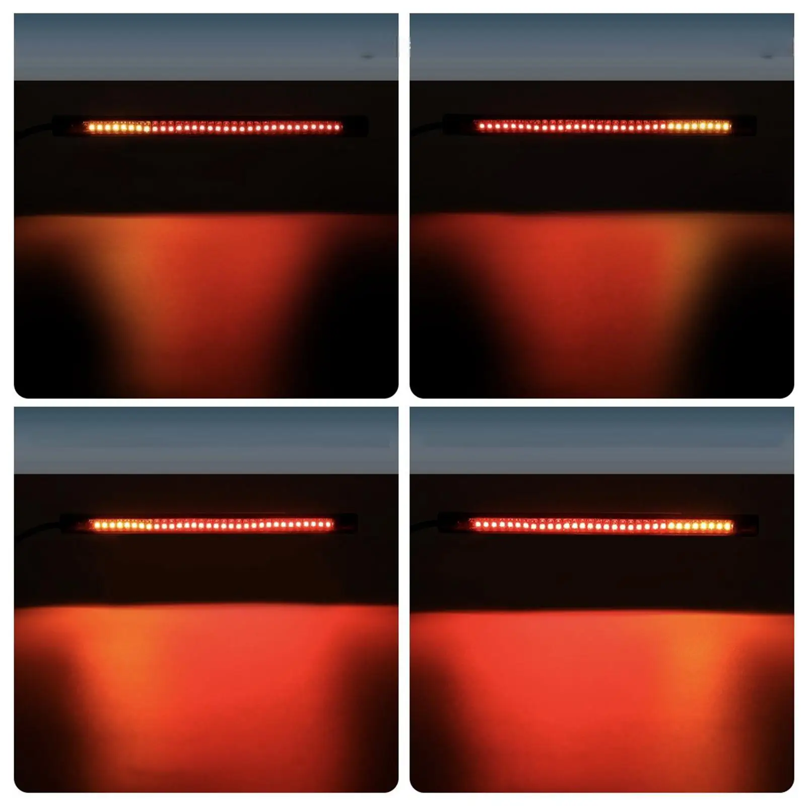 

Гибкая светодиодная лента для мотоцикла, 32 LED, задний ходовой/тормозной фонарь, указатель поворота, универсальные световые аксессуары