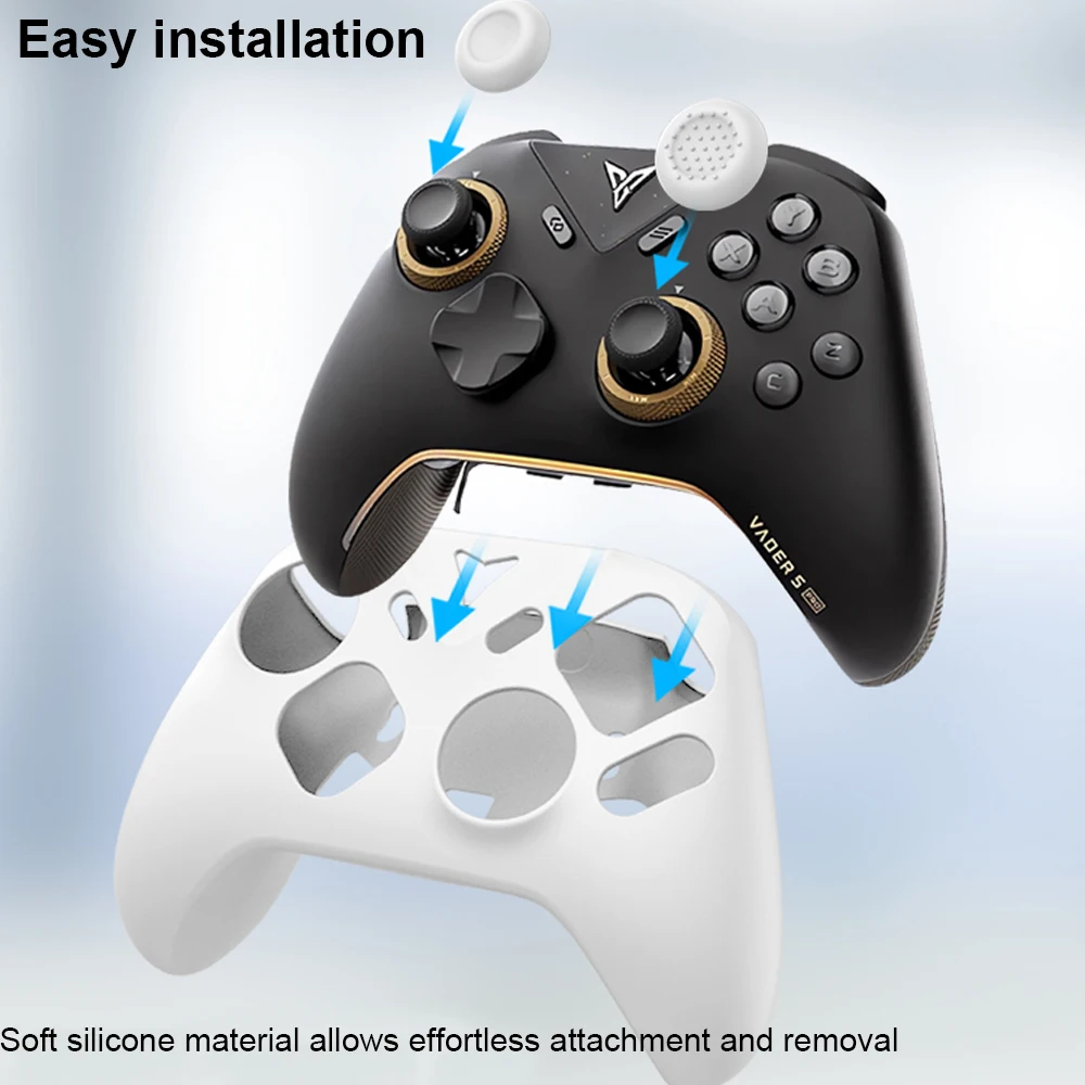 Controller Grip Silicone Skin for Flydigi Vader 5Pro Gaming Controller Protective Sleeve Case Anti Drop Protective Case Cover
