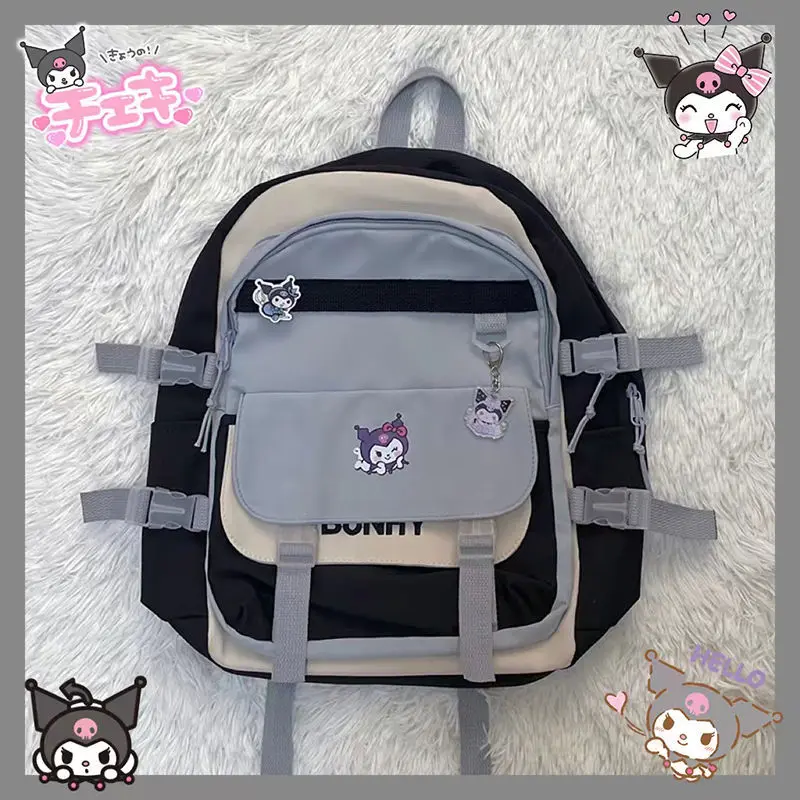 Sanrio Kuromi Pochacco Cinnamoroll Cartoon Cartoon Girl Heart Everything High Appearance Level Backpack Large Capacity