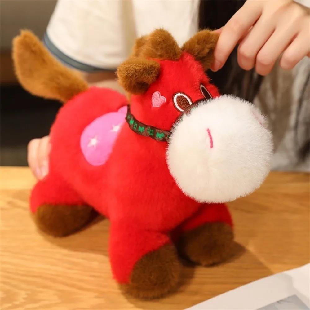 Cavallo farcito mascotte 2026 cavallo buona fortuna creativo cavallo fortunato carino soffice zodiaco pony figurine arredamento festivo