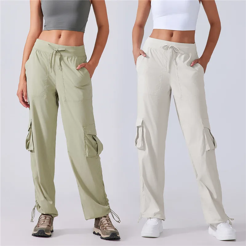 2025 New Activewear Gym Workout Wear Trousers Women Sports Cargo Pants Breathable Fashion Loose Casual Athleisure Pants