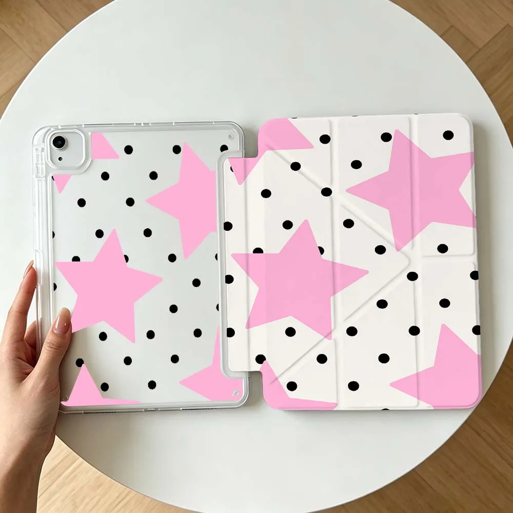 Stars Polka Dots For Apple iPad Air A16 4 5 11th 10th 7th 11 12.9 13 10.5 inch Gen 3Y Tablet Case Soft